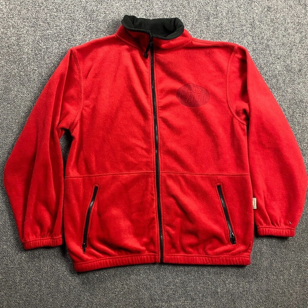 Colorado Timberline Fleece Jacket Men's‎ Medium Red Full Zip 100% Polyester M